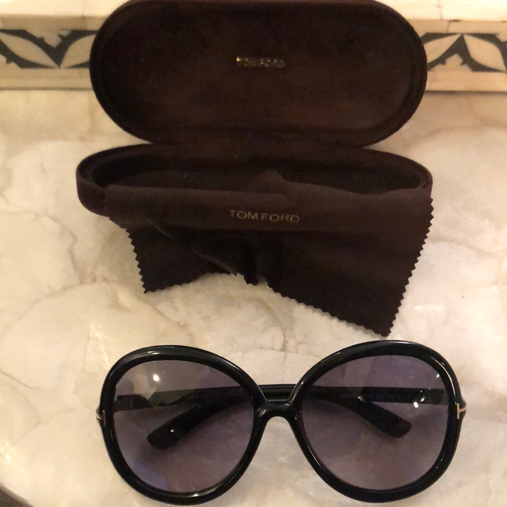 Tom Ford black and gold sunglasses